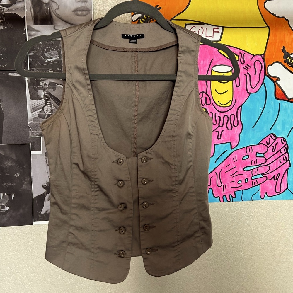 CORSET TOP // BUTTON UP VEST